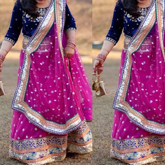 Pink lehenga set - Picture 1 of 4